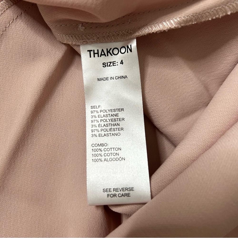Thakoon Dusty Blush Nude Midi Slip Dress Size 4 Minimalist Clean Girl Neutral - Picture 3 of 14